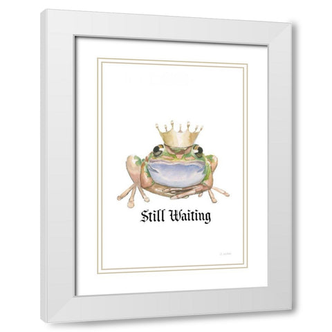 Still Waiting White Modern Wood Framed Art Print with Double Matting by Wiens, James