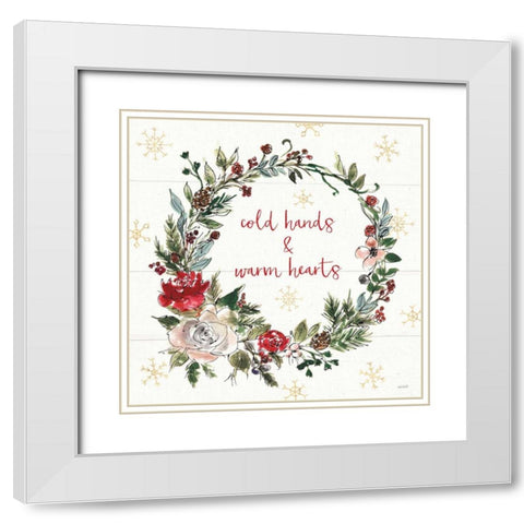 Lighthearted Holiday V White Modern Wood Framed Art Print with Double Matting by Tavoletti, Anne