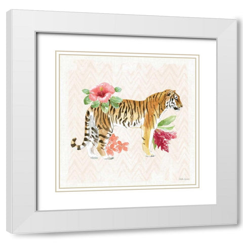 From the Jungle IV White Modern Wood Framed Art Print with Double Matting by Grove, Beth
