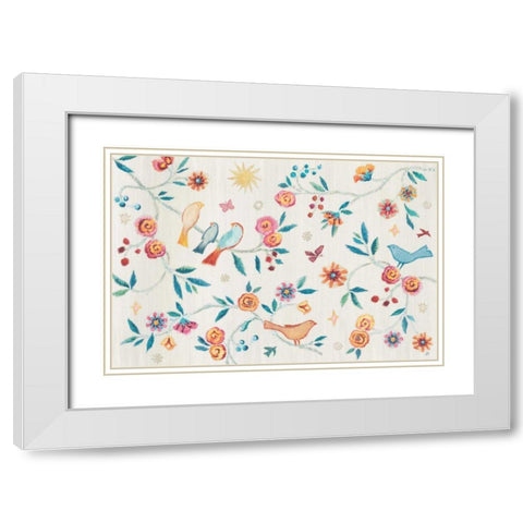 My Bohemian Life I White Modern Wood Framed Art Print with Double Matting by Brissonnet, Daphne