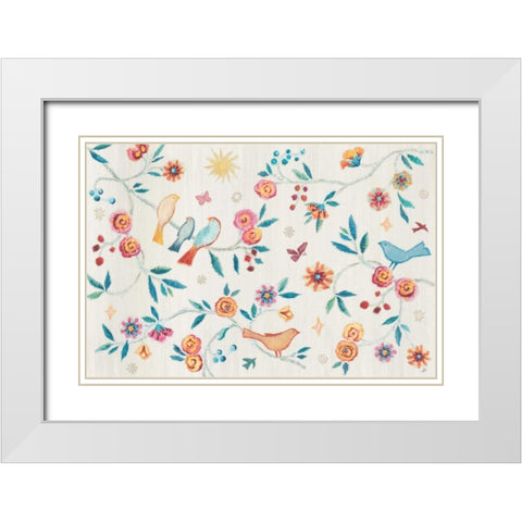 My Bohemian Life I White Modern Wood Framed Art Print with Double Matting by Brissonnet, Daphne