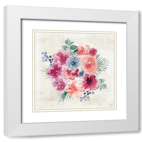 Bohemian Vibes IV White Modern Wood Framed Art Print with Double Matting by June, Dina