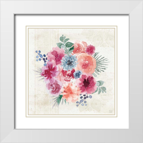 Bohemian Vibes IV White Modern Wood Framed Art Print with Double Matting by June, Dina