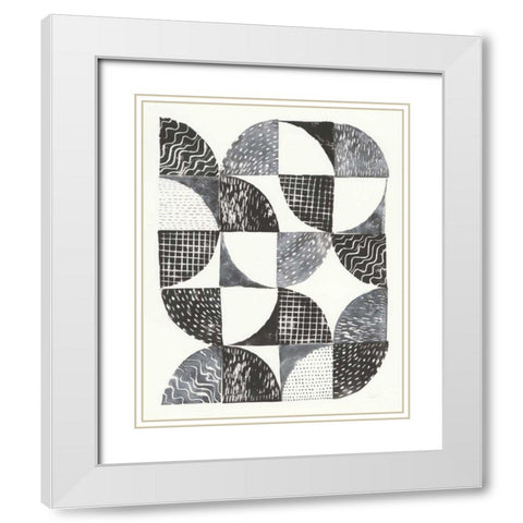Night Sky I White Modern Wood Framed Art Print with Double Matting by Prahl, Courtney