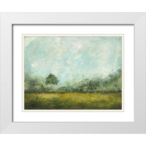 Spring Walk White Modern Wood Framed Art Print with Double Matting by Prahl, Courtney