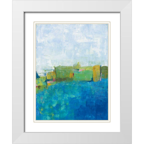 Catalina White Modern Wood Framed Art Print with Double Matting by Prahl, Courtney