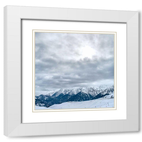 What a View White Modern Wood Framed Art Print with Double Matting by Eichman, Andre