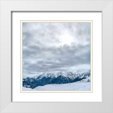 What a View White Modern Wood Framed Art Print with Double Matting by Eichman, Andre