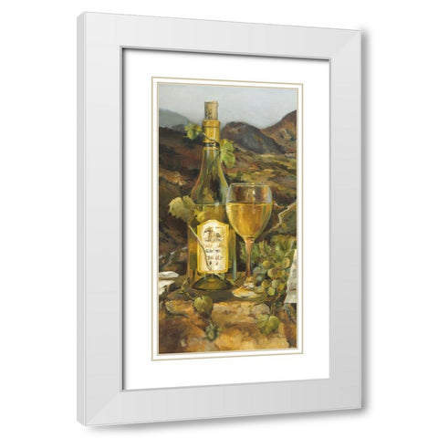 Tuscan Valley White Crop White Modern Wood Framed Art Print with Double Matting by Hageman, Marilyn