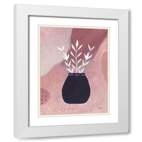 Sweet Love IV White Modern Wood Framed Art Print with Double Matting by Mack, Lynn