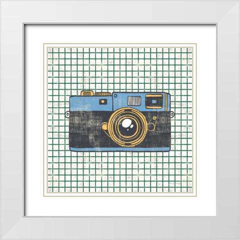 Wanderlust Capture the World No Words White Modern Wood Framed Art Print with Double Matting by Hilsaca, Cleonique