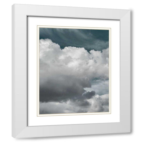 Clouds III Bright Crop I White Modern Wood Framed Art Print with Double Matting by Eichman, Andre