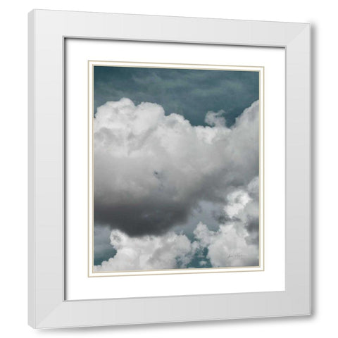 Clouds III Bright Crop II White Modern Wood Framed Art Print with Double Matting by Eichman, Andre