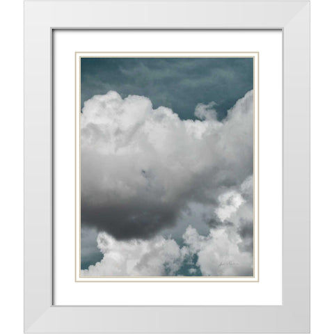 Clouds III Bright Crop II White Modern Wood Framed Art Print with Double Matting by Eichman, Andre