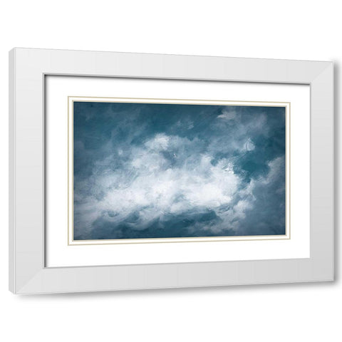 Hedgerow II Clouds White Modern Wood Framed Art Print with Double Matting by Purinton, Julia
