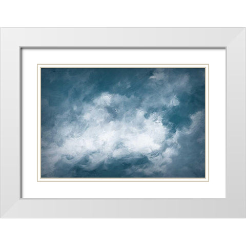 Hedgerow II Clouds White Modern Wood Framed Art Print with Double Matting by Purinton, Julia