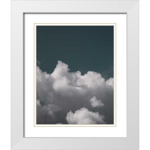 Clouds I Crop I White Modern Wood Framed Art Print with Double Matting by Eichman, Andre