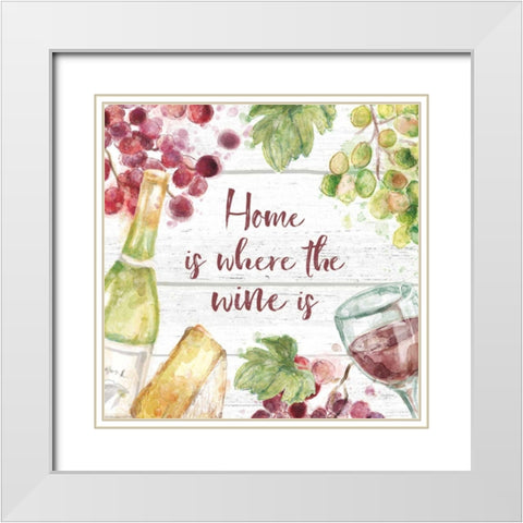 Sweet Vines IV White Modern Wood Framed Art Print with Double Matting by Urban, Mary