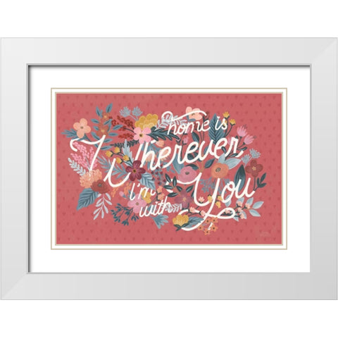 Love Letters I White Modern Wood Framed Art Print with Double Matting by Marshall, Laura