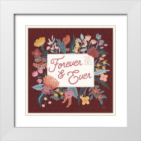 Love Letters V White Modern Wood Framed Art Print with Double Matting by Marshall, Laura