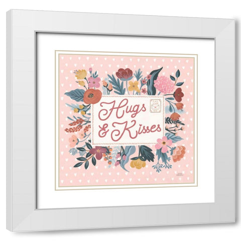 Love Letters VI White Modern Wood Framed Art Print with Double Matting by Marshall, Laura