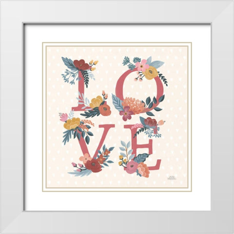 Love Letters VII White Modern Wood Framed Art Print with Double Matting by Marshall, Laura