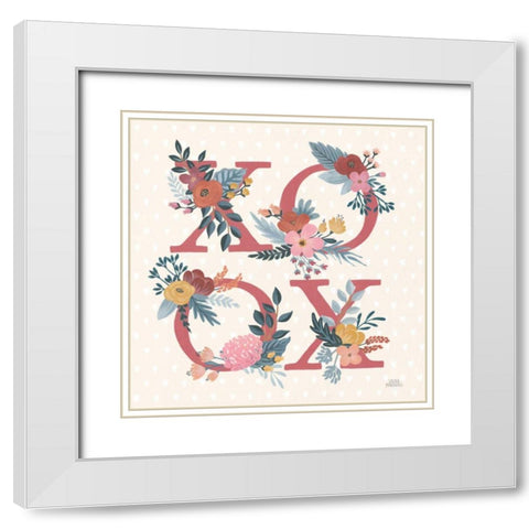 Love Letters VIII White Modern Wood Framed Art Print with Double Matting by Marshall, Laura