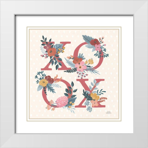 Love Letters VIII White Modern Wood Framed Art Print with Double Matting by Marshall, Laura