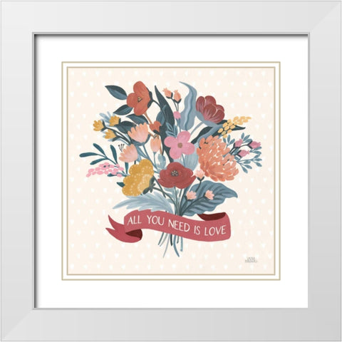 Love Letters X White Modern Wood Framed Art Print with Double Matting by Marshall, Laura