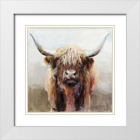 Earl White Modern Wood Framed Art Print with Double Matting by Hageman, Marilyn