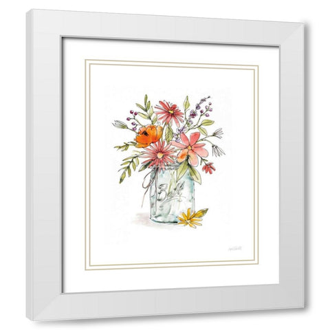 Americana Mood V Summer White Modern Wood Framed Art Print with Double Matting by Tavoletti, Anne