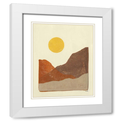 Sedona I White Modern Wood Framed Art Print with Double Matting by Hershey, Moira