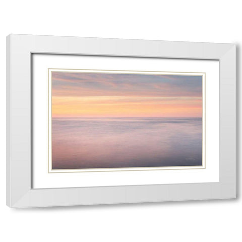 Whitefish Point Sky White Modern Wood Framed Art Print with Double Matting by Majchrowicz, Alan