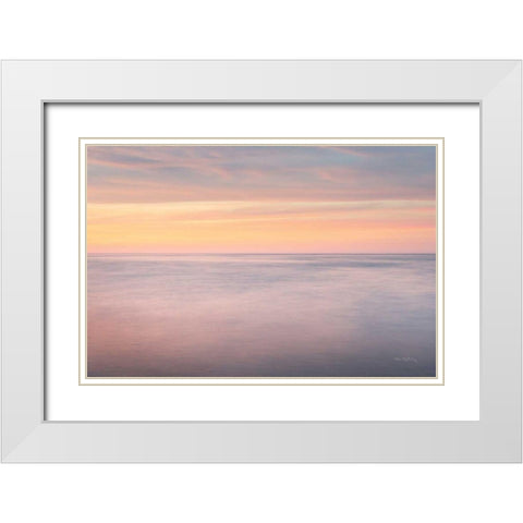 Whitefish Point Sky White Modern Wood Framed Art Print with Double Matting by Majchrowicz, Alan
