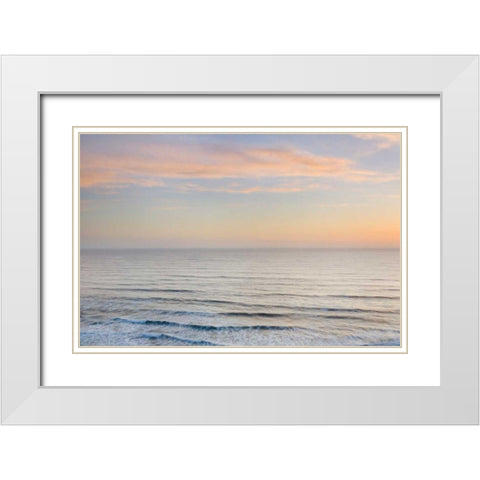 Del Norte Coast White Modern Wood Framed Art Print with Double Matting by Majchrowicz, Alan