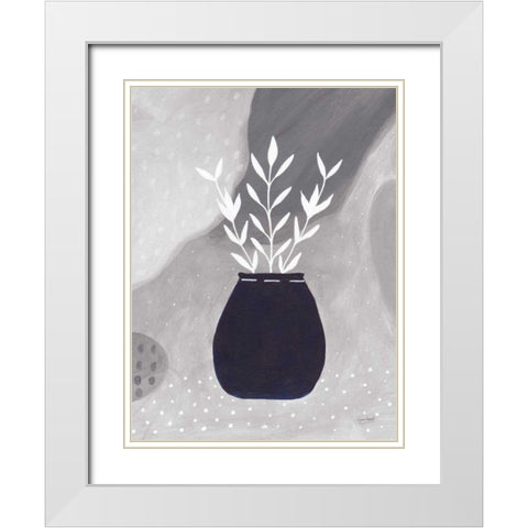 Sweet Love IV Gray White Modern Wood Framed Art Print with Double Matting by Mack, Lynn