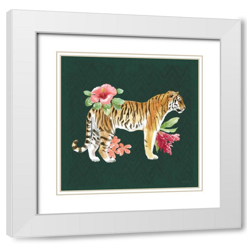 From the Jungle IV Dark White Modern Wood Framed Art Print with Double Matting by Grove, Beth