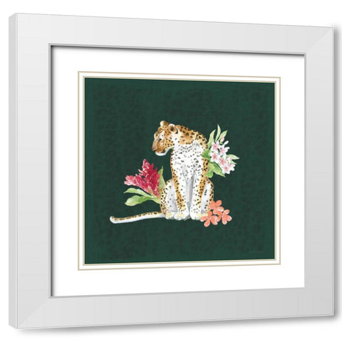 From the Jungle VII Dark White Modern Wood Framed Art Print with Double Matting by Grove, Beth