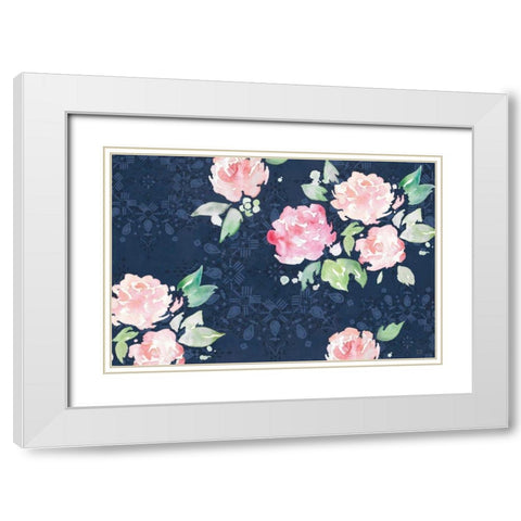 Moroccan Bouquet III White Modern Wood Framed Art Print with Double Matting by June, Dina