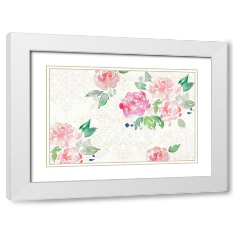 Moroccan Bouquet III Light White Modern Wood Framed Art Print with Double Matting by June, Dina