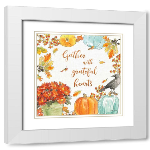 Harvest Dogs VI White Modern Wood Framed Art Print with Double Matting by Grove, Beth