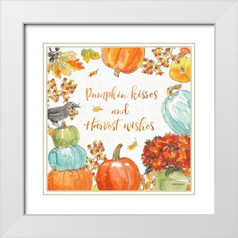 Harvest Dogs VII White Modern Wood Framed Art Print with Double Matting by Grove, Beth