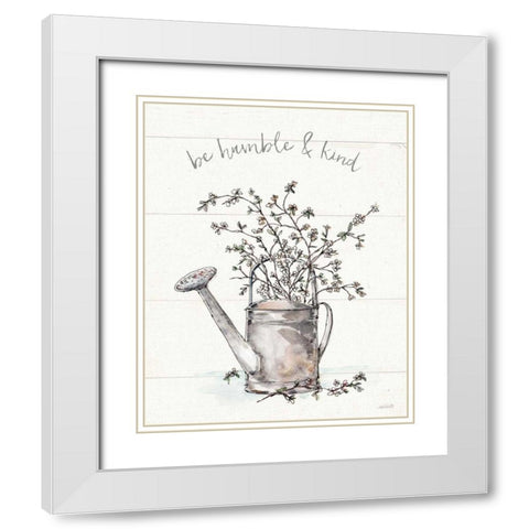 Country Love III White Modern Wood Framed Art Print with Double Matting by Tavoletti, Anne