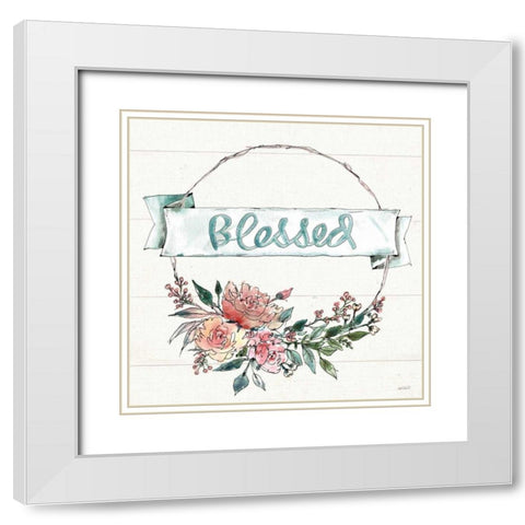 Country Love V White Modern Wood Framed Art Print with Double Matting by Tavoletti, Anne