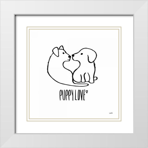 Animalistic VI White Modern Wood Framed Art Print with Double Matting by York, Leah