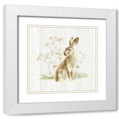 Meadows Edge VII on Wood White Modern Wood Framed Art Print with Double Matting by Nai, Danhui