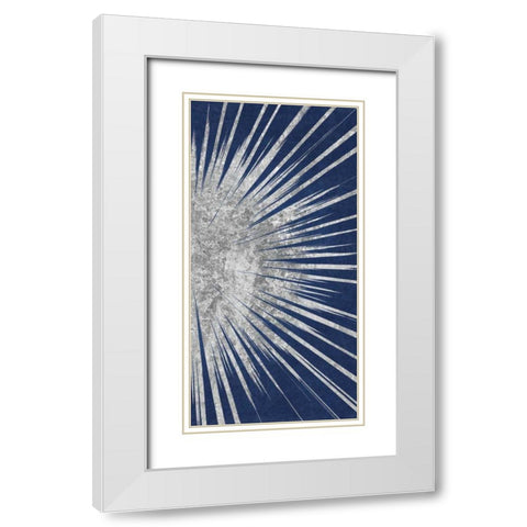 Sunburst III White Modern Wood Framed Art Print with Double Matting by Wild Apple Portfolio