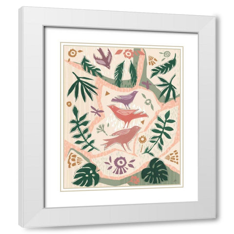 Desert Flair VII Color White Modern Wood Framed Art Print with Double Matting by Brissonnet, Daphne