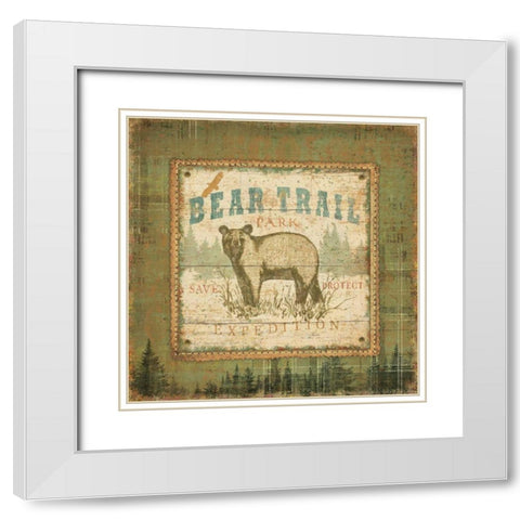 Outdoor Life III White Modern Wood Framed Art Print with Double Matting by Pela