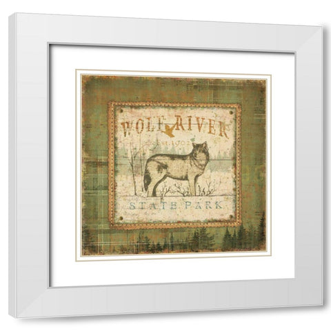 Outdoor Life IV White Modern Wood Framed Art Print with Double Matting by Pela